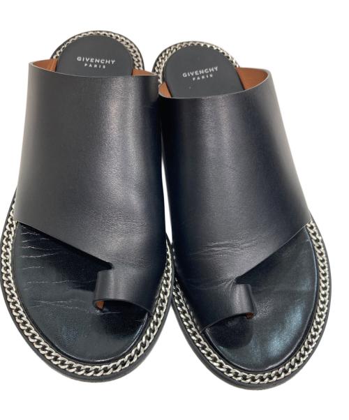GIVENCHY（ジバンシィ）GIVENCHY (ジバンシィ) SANDALE TONG D CHAIN/サンダル トング ディー チェーン ブラック サイズ:SIZE 36の古着・服飾アイテム
