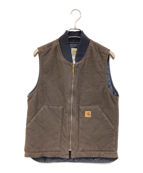 CarHartt（カーハート）CarHartt (カーハート) ダックワークベスト ブラウン サイズ:SIZE Lの古着・服飾アイテム