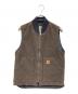 CarHartt（カーハート）の古着「ダックワークベスト」｜ブラウン