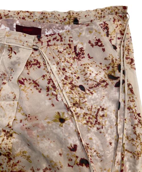 KENZO（ケンゾー）KENZO (ケンゾー) シルクセットアップ ベージュ サイズ:SIZE 42の古着・服飾アイテム
