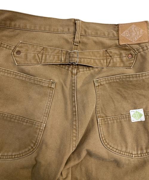 POST O'ALLS（ポストオーバーオールズ）POST O'ALLS (ポストオーバーオールズ) ストレートパンツ ブラウン サイズ: Freeの古着・服飾アイテム