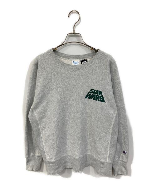 Champion（チャンピオン）Champion (チャンピオン) クルーネックスウェット グレー サイズ:Ｍの古着・服飾アイテム