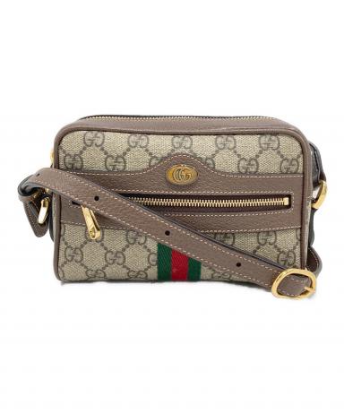 中古・古着通販】GUCCI (グッチ) ショルダーバッグ ブラウン｜ブランド