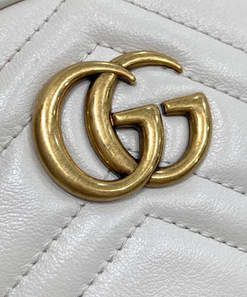 GUCCI（グッチ）GUCCI (グッチ) ショルダーバッグ ホワイトの古着・服飾アイテム
