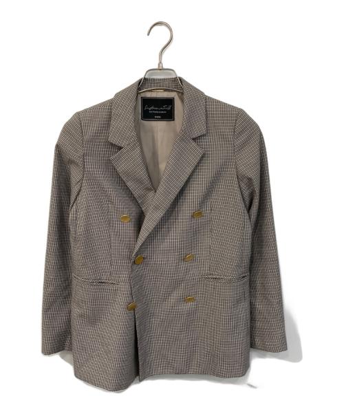 Snidel（スナイデル）Snidel (スナイデル) Sustainaダブルジャケット ベージュの古着・服飾アイテム