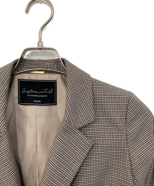 Snidel（スナイデル）Snidel (スナイデル) Sustainaダブルジャケット ベージュの古着・服飾アイテム