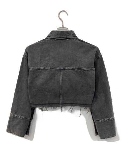 FRAY ID（フレイ アイディー）FRAY ID (フレイ アイディー) ショートデニムジャケット グレーの古着・服飾アイテム