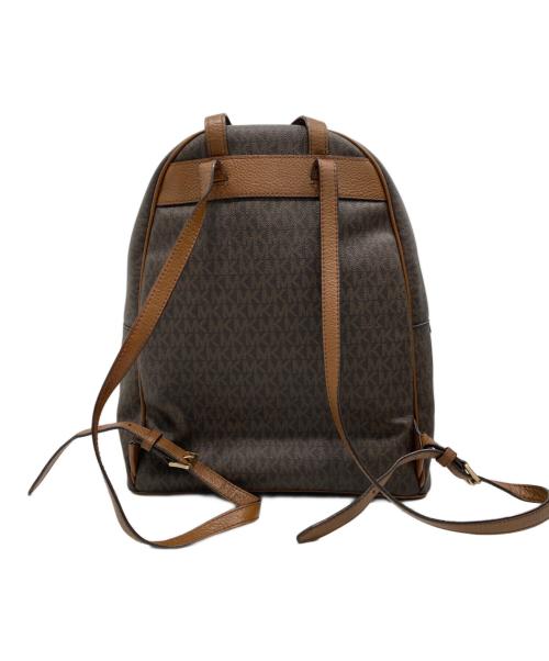 MICHAEL KORS（マイケル・コース）MICHAEL KORS (マイケル・コース) モノグラムリュック ブラウンの古着・服飾アイテム