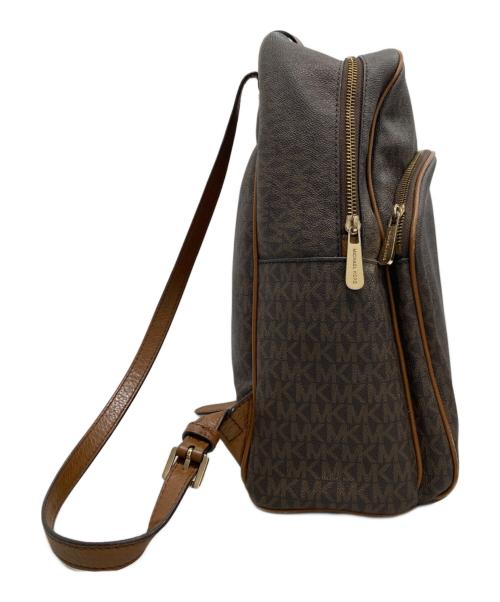 MICHAEL KORS（マイケル・コース）MICHAEL KORS (マイケル・コース) モノグラムリュック ブラウンの古着・服飾アイテム