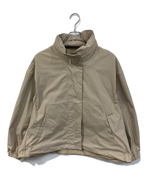 MUSE de Deuxieme Classe（ミューズ ドゥーズィエム クラス）MUSE de Deuxieme Classe (ミューズ ドゥーズィエム クラス) WASHED STAND ジップ ブルゾン ベージュ サイズ:FREEの古着・服飾アイテム