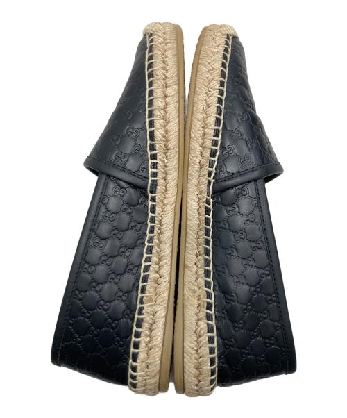 GUCCI（グッチ）GUCCI (グッチ) マイクログッチシマ エスパドリーユ ブラック サイズ:35　1/2の古着・服飾アイテム