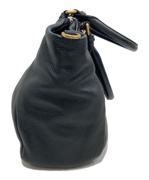 MARC JACOBS（マークジェイコブス）MARC JACOBS (マークジェイコブス) 2WAYレザーショルダーバッグ ブラックの古着・服飾アイテム
