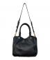 MARC JACOBS (マークジェイコブス) 2WAYレザーショルダーバッグ ブラック：7000円
