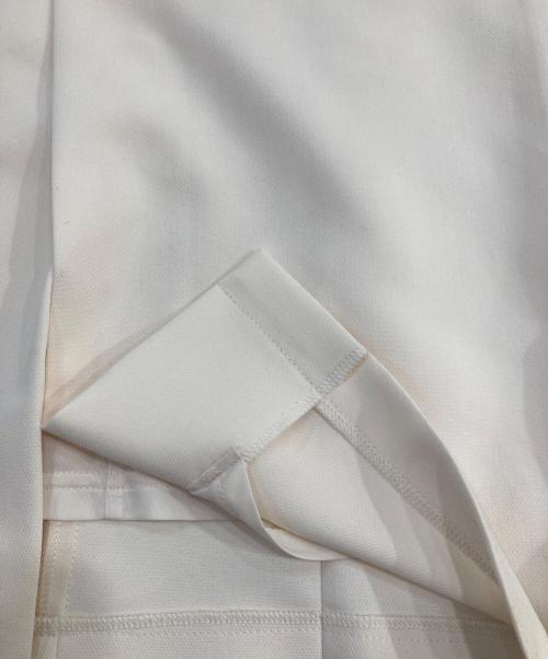L'AUBE BLANC（ローブ ブラン）L'AUBE BLANC (ローブ ブラン) Front pin tuck pencil Skirt ホワイト サイズ:SIZE Mの古着・服飾アイテム