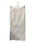 L'AUBE BLANC（ローブ ブラン）の古着「Front pin tuck pencil Skirt」｜ホワイト