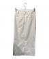 L'AUBE BLANC (ローブ ブラン) Front pin tuck pencil Skirt ホワイト サイズ:SIZE M：6000円