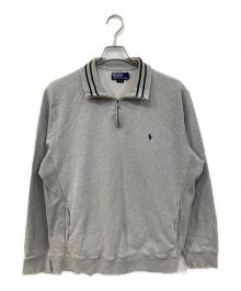 POLO RALPH LAUREN（ポロ・ラルフローレン）の古着「ハーフジップスウェット」｜グレー