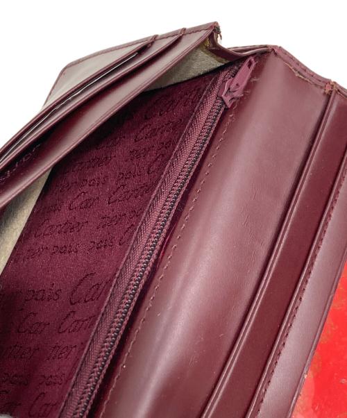Cartier（カルティエ）Cartier (カルティエ) 2つ折り長財布 ボルドーの古着・服飾アイテム