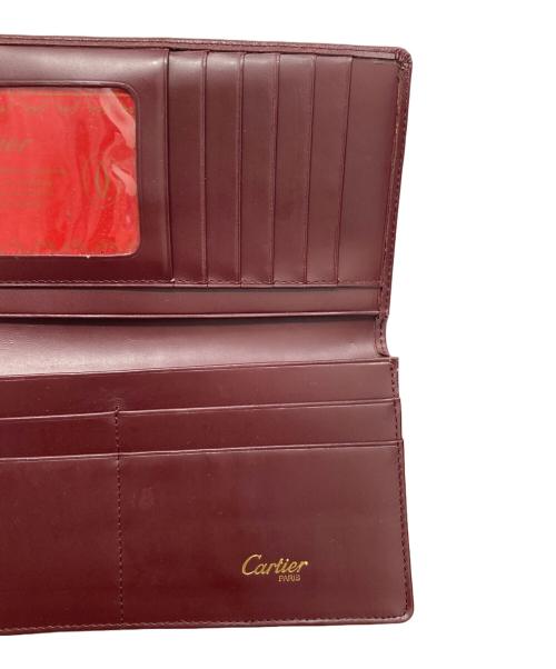 Cartier（カルティエ）Cartier (カルティエ) 2つ折り長財布 ボルドーの古着・服飾アイテム