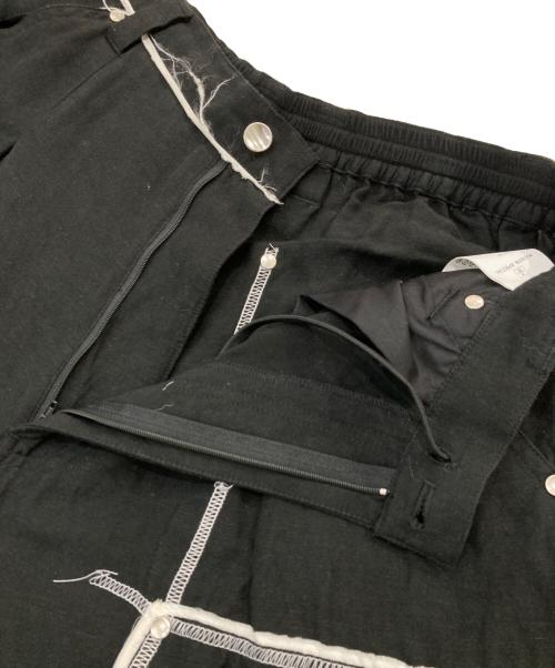 MAISON SPECIAL（メゾンスペシャル）MAISON SPECIAL (メゾンスペシャル) Washable Poplin Double Knee Wide Pants/ウォッシャブル ポプリン ダブルニー ワイドパンツ ブラック サイズ:SIZE 1の古着・服飾アイテム