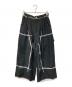 MAISON SPECIAL（メゾンスペシャル）の古着「Washable Poplin Double Knee Wide Pants/ウォッシャブル ポプリン ダブルニー ワイドパンツ」｜ブラック