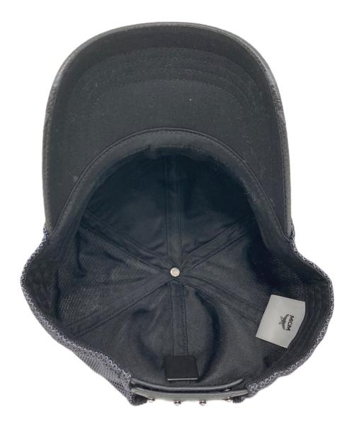 MCM（エムシーエム）MCM (エムシーエム) メッシュレザーキャップ ブラックの古着・服飾アイテム