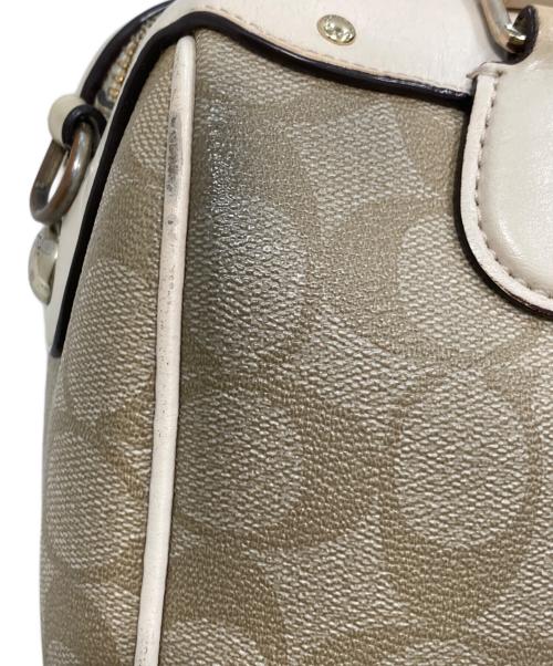 COACH（コーチ）COACH (コーチ) シグネチャー2WAYショルダーバッグ ベージュの古着・服飾アイテム