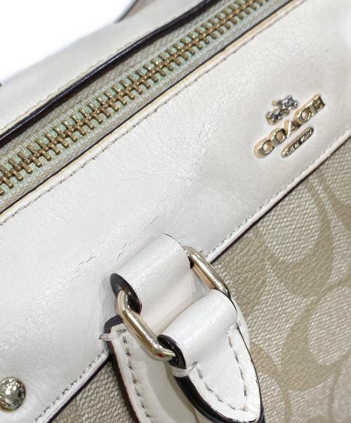 COACH（コーチ）COACH (コーチ) シグネチャー2WAYショルダーバッグ ベージュの古着・服飾アイテム