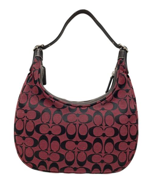 COACH（コーチ）COACH (コーチ) シグネチャーワンショルダーバッグ ピンクの古着・服飾アイテム