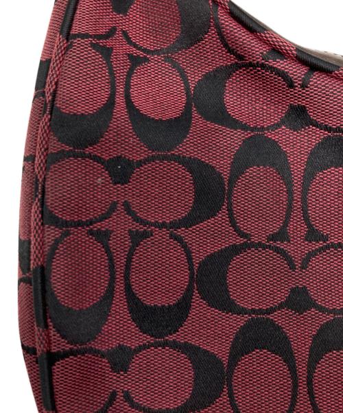 COACH（コーチ）COACH (コーチ) シグネチャーワンショルダーバッグ ピンクの古着・服飾アイテム