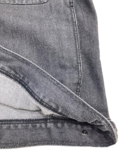 EMPORIO ARMANI（エンポリオ アルマーニ）EMPORIO ARMANI (エンポリオ アルマーニ) ノーカラーデニムジャケット ブラック サイズ:SIZE 50の古着・服飾アイテム