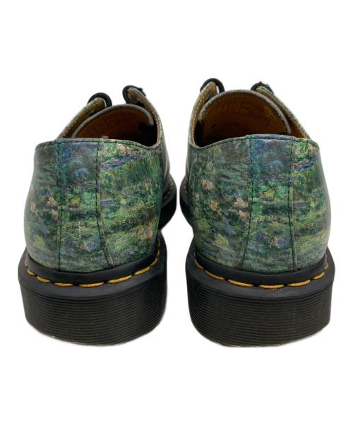 Dr.Martens（ドクターマーチン）Dr.Martens (ドクターマーチン) THE NATIONAL GALLERY (ナショナル・ギャラリー) ３ホールシューズ グリーン サイズ:UK8の古着・服飾アイテム