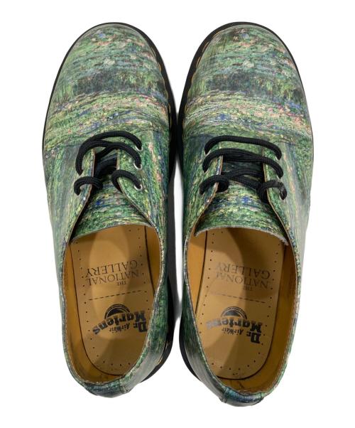 Dr.Martens（ドクターマーチン）Dr.Martens (ドクターマーチン) THE NATIONAL GALLERY (ナショナル・ギャラリー) ３ホールシューズ グリーン サイズ:UK8の古着・服飾アイテム