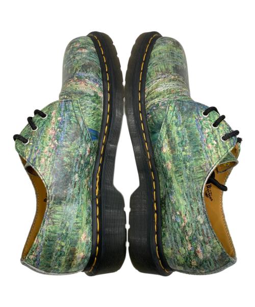 Dr.Martens（ドクターマーチン）Dr.Martens (ドクターマーチン) THE NATIONAL GALLERY (ナショナル・ギャラリー) ３ホールシューズ グリーン サイズ:UK8の古着・服飾アイテム