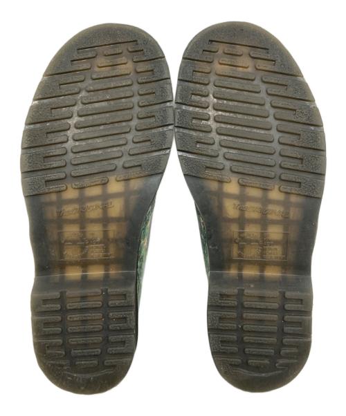 Dr.Martens（ドクターマーチン）Dr.Martens (ドクターマーチン) THE NATIONAL GALLERY (ナショナル・ギャラリー) ３ホールシューズ グリーン サイズ:UK8の古着・服飾アイテム