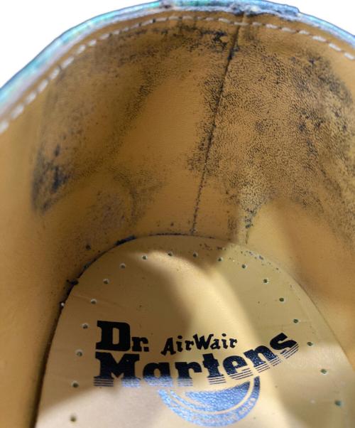 Dr.Martens（ドクターマーチン）Dr.Martens (ドクターマーチン) THE NATIONAL GALLERY (ナショナル・ギャラリー) ３ホールシューズ グリーン サイズ:UK8の古着・服飾アイテム