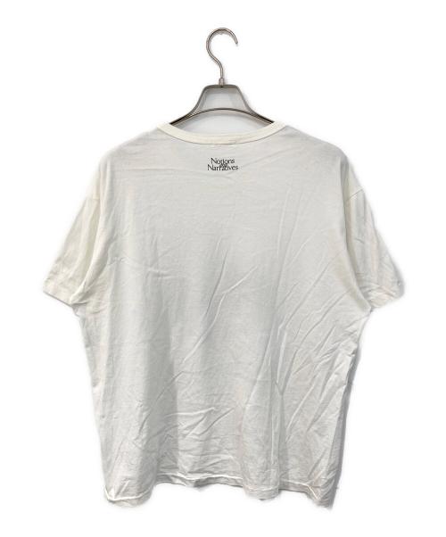 NICENESS（ナイスネス）NICENESS (ナイスネス) Notions and Narratives T-shirt/ノーションズ・アンド・ナラティヴス Tシャツ ホワイト サイズ:SIZE Lの古着・服飾アイテム