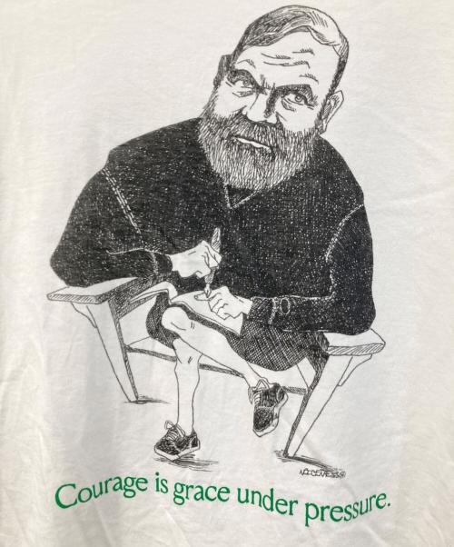 NICENESS（ナイスネス）NICENESS (ナイスネス) Notions and Narratives T-shirt/ノーションズ・アンド・ナラティヴス Tシャツ ホワイト サイズ:SIZE Lの古着・服飾アイテム