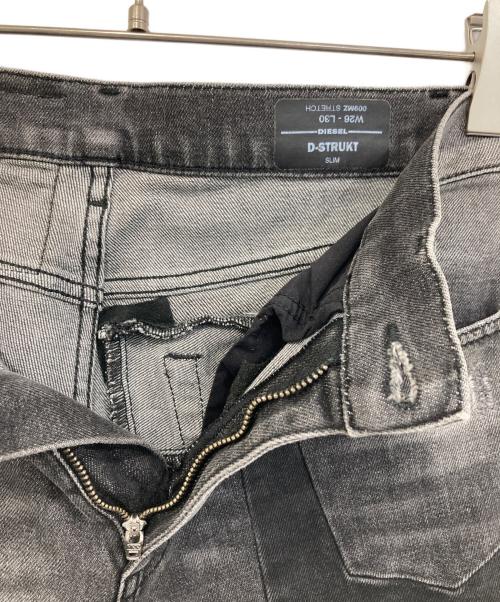 DIESEL（ディーゼル）DIESEL (ディーゼル) デニムパンツ ブラック サイズ:W26×L30の古着・服飾アイテム