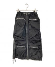 DIESEL（ディーゼル）の古着「O-MIRTA-NL スカート」｜ブラック
