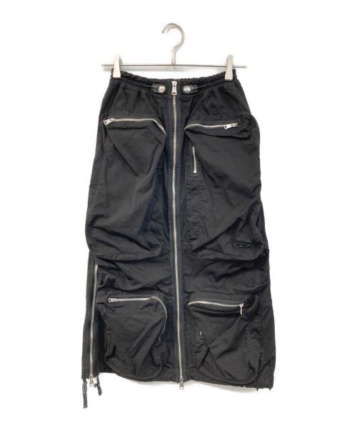 DIESEL（ディーゼル）DIESEL (ディーゼル) O-MIRTA-NL スカート ブラック サイズ:SIZE 25の古着・服飾アイテム