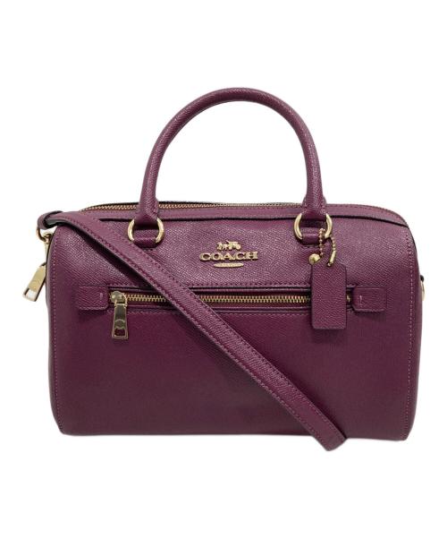 COACH（コーチ）COACH (コーチ) ローアン サッチェル バッグ パープルの古着・服飾アイテム