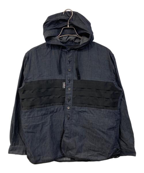 eYe COMME des GARCONS JUNYAWATANABE MAN（アイ コム デ ギャルソン ジュンヤ ワタナベ マン）eYe COMME des GARCONS JUNYAWATANABE MAN BAGJACK (バッグジャック) 綿デニムドライオイル×エステルマットクロスbagjack Wネーム インディゴ サイズ:SIZE XSの古着・服飾アイテム
