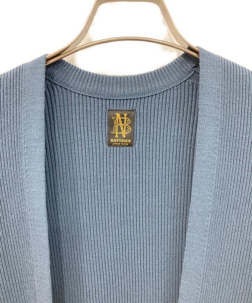 BATONER（バトナ―）BATONER (バトナ―) FORMUPWRAP CARDIGAN/フォームアップラップ カーディガン ネイビー サイズ:SIZE 2の古着・服飾アイテム