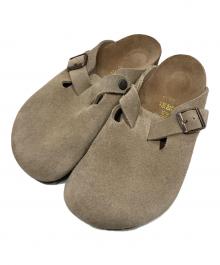 BIRKENSTOCK（ビルケンシュトック）の古着「Boston Suede Leather（ボストン スウェードレザー）」｜ベージュ