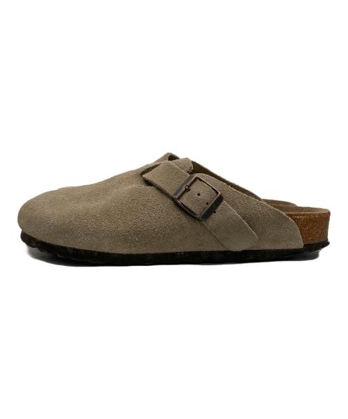 BIRKENSTOCK（ビルケンシュトック）BIRKENSTOCK (ビルケンシュトック) Boston Suede Leather（ボストン スウェードレザー） ベージュ サイズ:38の古着・服飾アイテム