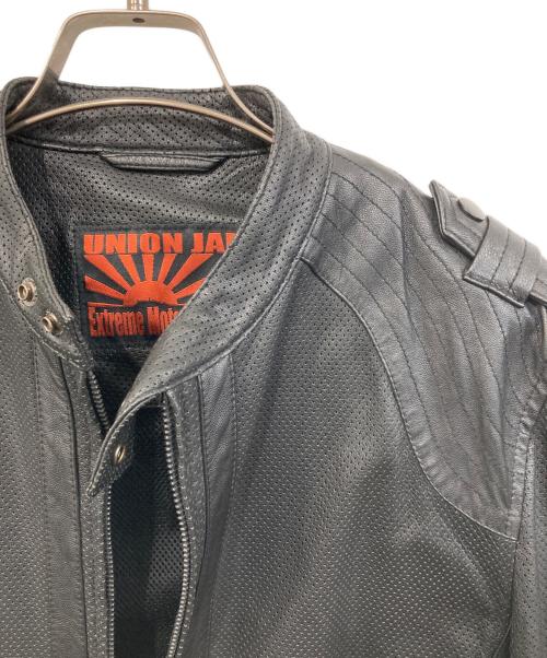 UNIONJAP（ユニオンジャップ）UNIONJAP (ユニオンジャップ) シングルライダースジャケット ブラック サイズ:SIZE Lの古着・服飾アイテム
