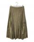 L'appartement（アパルトモン）の古着「Box Pleated Skirt/ボックス プリーテッド スカート」｜カーキ
