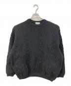COOTIE PRODUCTIONSクーティープロダクツ）の古着「3D Jacquard Solotex Knit Crew/3Dジャガードソロテックスニットクルー」｜ブラック