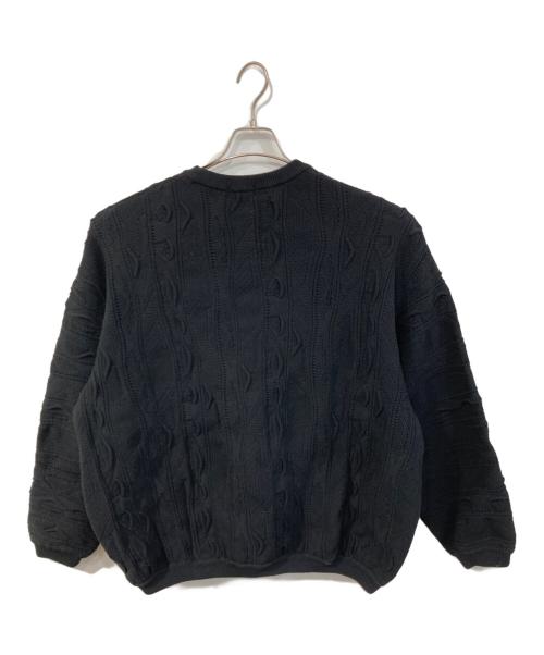 COOTIE PRODUCTIONS（クーティープロダクツ）COOTIE PRODUCTIONS (クーティープロダクツ) 3D Jacquard Solotex Knit Crew/3Dジャガードソロテックスニットクルー ブラック サイズ:SIZE Lの古着・服飾アイテム